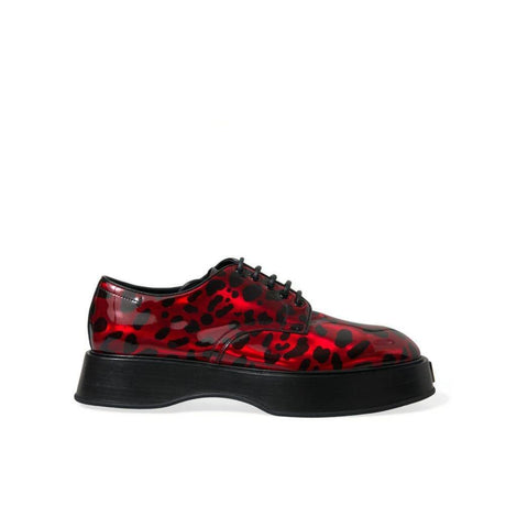 Dolce & Gabbana Red Calfskin Oxfords And Derby - Hilstor