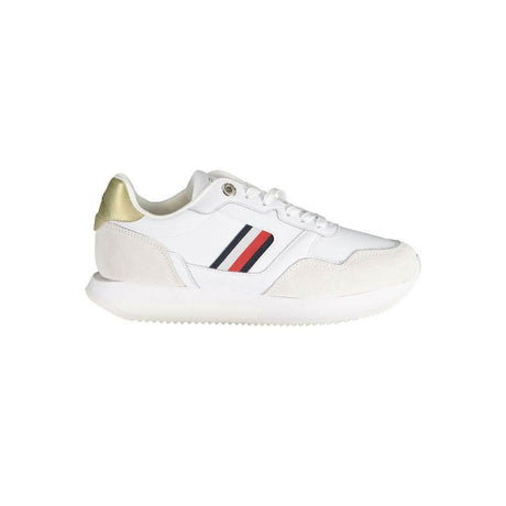 Tommy Hilfiger White Leather Women Sneaker - Hilstor