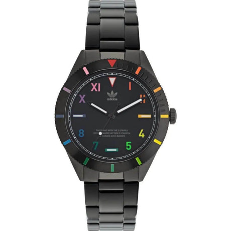 Adidas Black Stainless Steel Watch - Hilstor