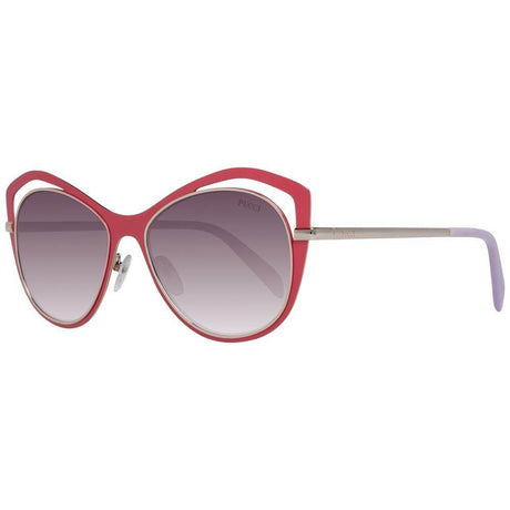 Emilio Pucci Red Metal Sunglasses - Hilstor