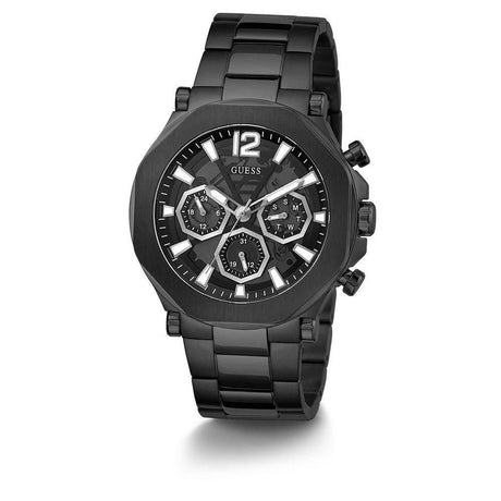 Guess Black Stainless Steel Watch - Hilstor