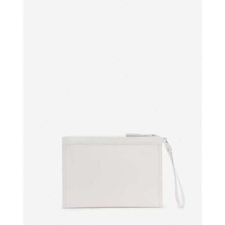 Lanvin White Leather Men Pouch Wallet - Hilstor