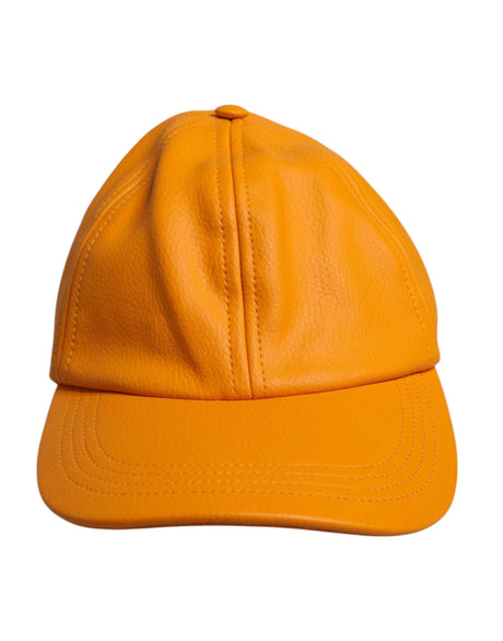 Dolce & Gabbana Orange Cotton 6 Panels Baseball Cap - Hilstor