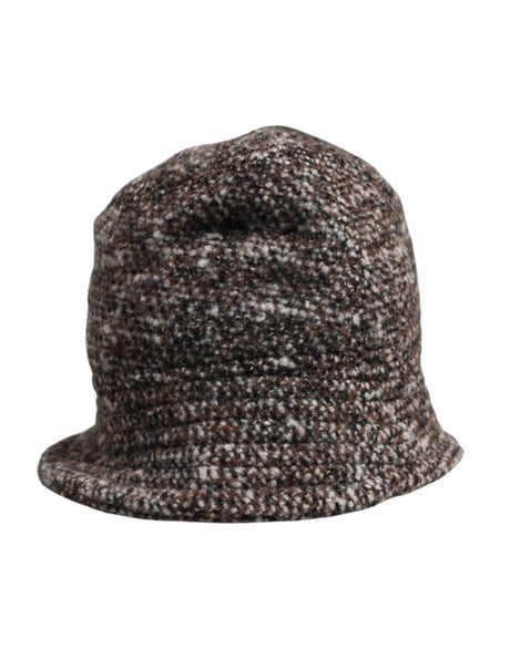 Dolce & Gabbana Brown Alpaca Wool Woven Bucket Hat - Hilstor