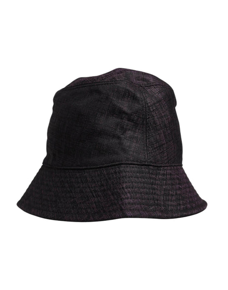 Dolce & Gabbana Black Wide Brim Nylon Bucket Hat - Hilstor