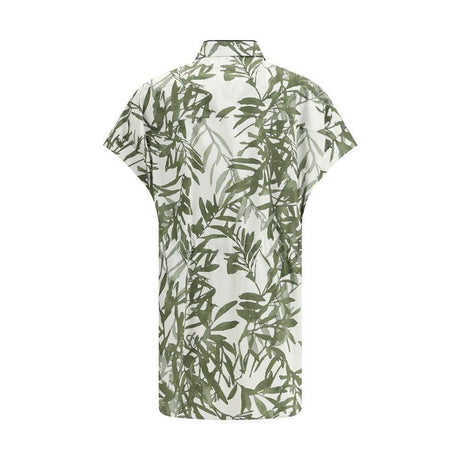 Brunello Cucinelli Leaf print Long Shirt - Hilstor