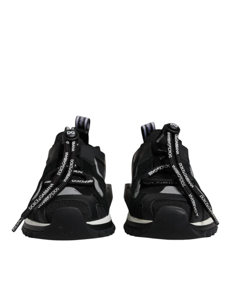 Dolce & Gabbana Black Mesh Sorrento Trekking Sneakers Shoes - Hilstor
