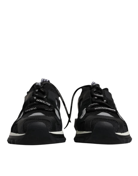 Dolce & Gabbana Black Mesh Sorrento Trekking Sneakers Shoes - Hilstor