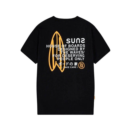 Suns Black Cotton T-Shirt - Hilstor