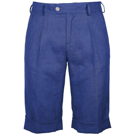Made in Italy Blue Linen Short - Hilstor