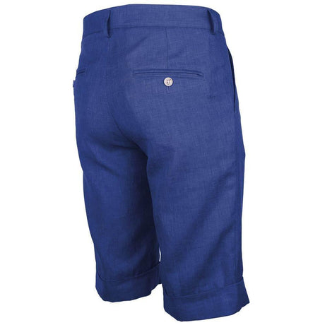 Made in Italy Blue Linen Short - Hilstor