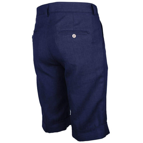 Made in Italy Blue Linen Short - Hilstor