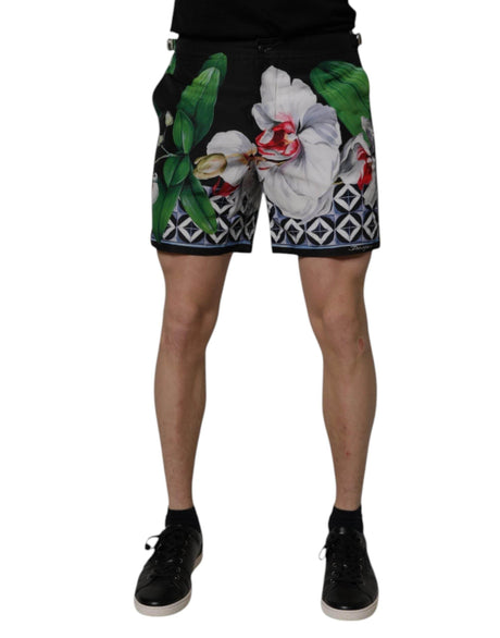 Dolce & Gabbana Multicolor Floral Polyester Men Bermuda Shorts - Hilstor