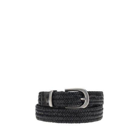 Brunello Cucinelli Braided stretch leather Belt - Hilstor
