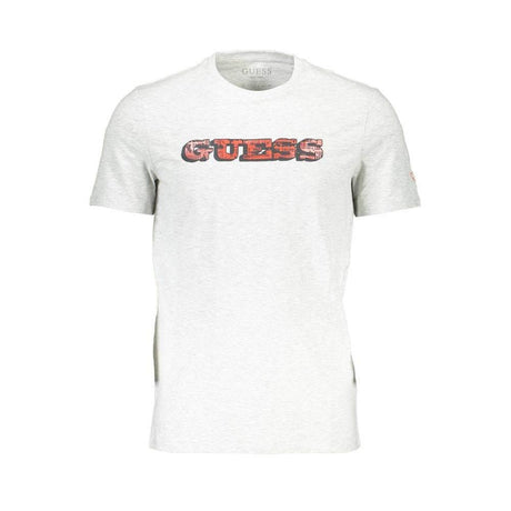 Guess Jeans Gray Cotton Men T-Shirt - Hilstor