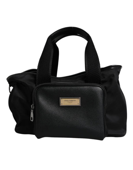 Dolce & Gabbana Black Shoulder Strap Pet Carry Logo Plaque Bag - Hilstor