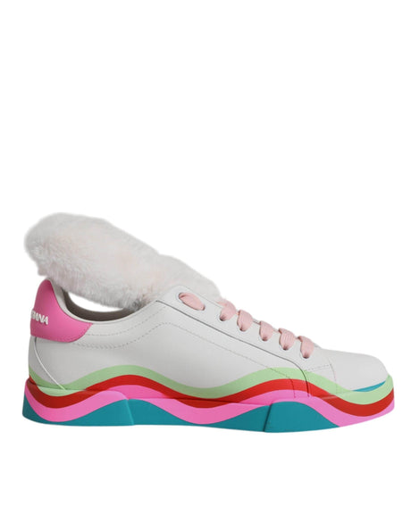 Dolce & Gabbana Multicolor Low Top Trainers Sneakers Shoes - Hilstor