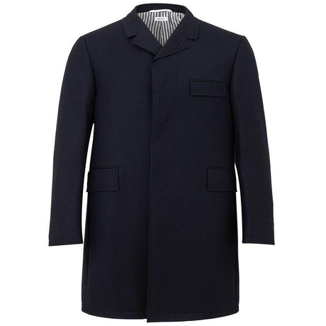 Thom Browne Elegant Wool Jacket in Signature Blue - Hilstor