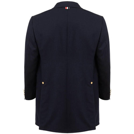 Thom Browne Elegant Wool Jacket in Signature Blue - Hilstor