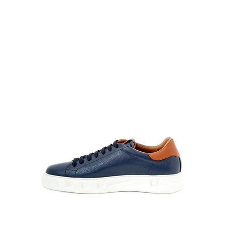 Roberto Cavalli Blue Leather Sneaker - Hilstor