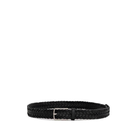 Bottega Veneta Black Leather Belt - Hilstor
