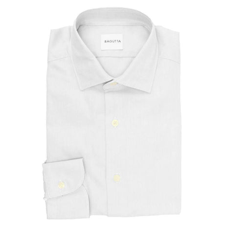 Bagutta White Cotton Men Shirt - Hilstor