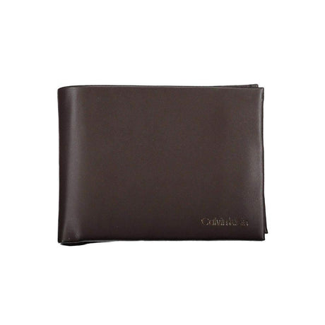 Calvin Klein Elegant Leather Dual-Compartment Wallet - Hilstor