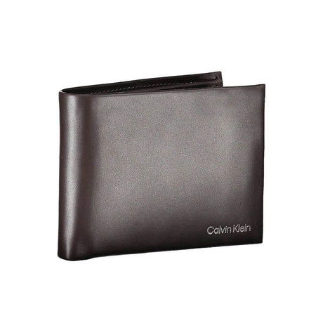 Calvin Klein Elegant Leather Dual-Compartment Wallet - Hilstor