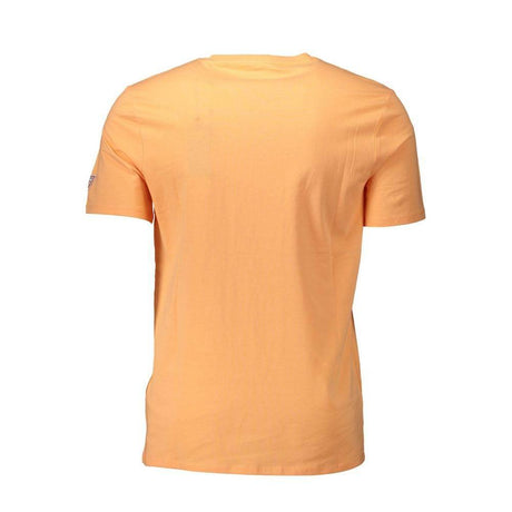 Guess Jeans Orange Cotton Men T-Shirt - Hilstor