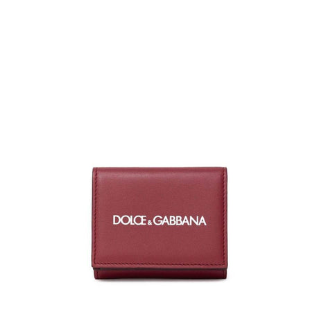 Dolce & Gabbana Red Calfskin Wallet - Hilstor