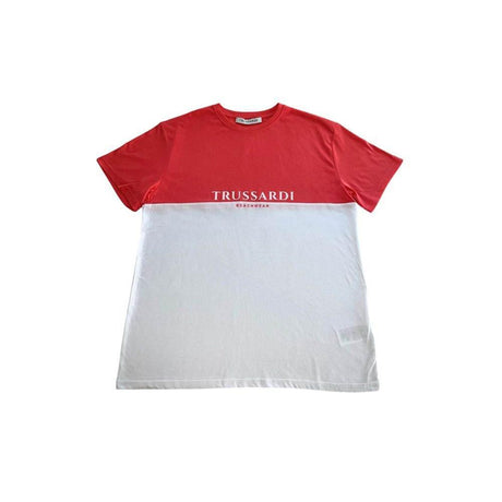 Trussardi Beachwear White Cotton Men T-Shirt - Hilstor
