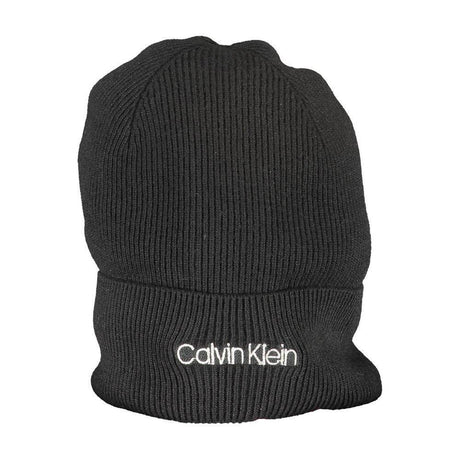 Calvin Klein Black Wool Hat - Hilstor