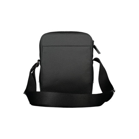 Calvin Klein Sleek Black Shoulder Bag with Contrasting Details - Hilstor