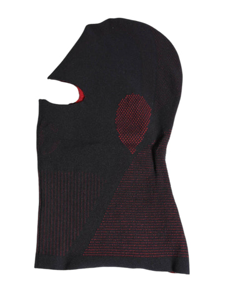 Dolce & Gabbana Black Cotton Knitted Ski Mask Balaclava Hat - Hilstor