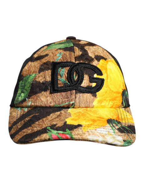 Dolce & Gabbana Multicolor DG Logo Patch 6 Panels Baseball Cap - Hilstor