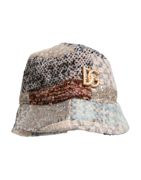 Dolce & Gabbana Multicolor Patchwork Embellished Bucket Hat - Hilstor