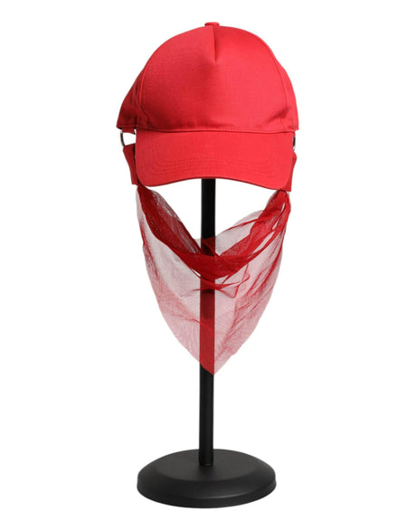Dolce & Gabbana Red Cotton 6 Panels Women Baseball Cap - Hilstor