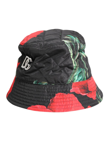 Dolce & Gabbana Multicolor DG Plaque Wide Brim Bucket Hat - Hilstor