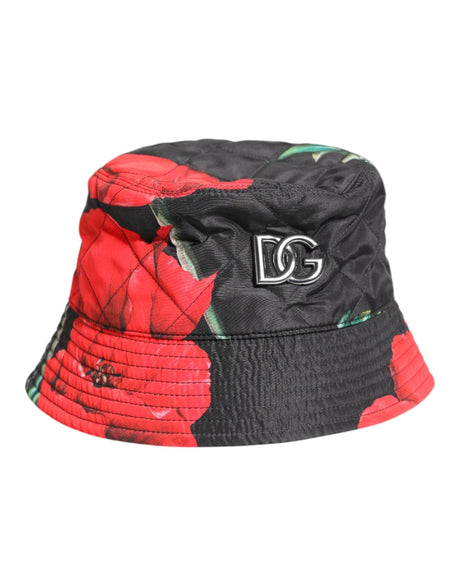 Dolce & Gabbana Multicolor DG Plaque Wide Brim Bucket Hat - Hilstor