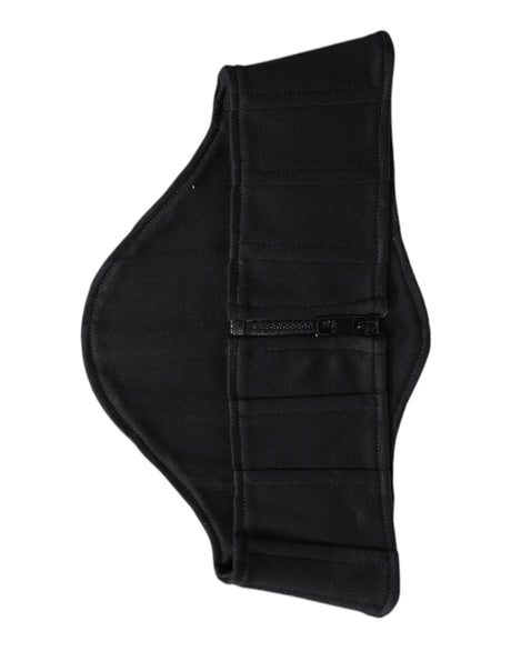 Dolce & Gabbana Black Cotton Waist Tuxedo Belt Cummerbund - Hilstor