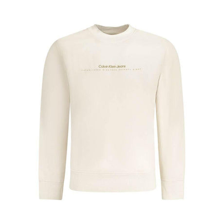 Calvin Klein Beige Cotton Men Sweater - Hilstor