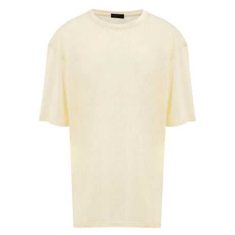 Corneliani Yellow Linen T-Shirt - Hilstor