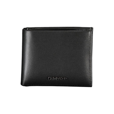Calvin Klein Sleek Leather Bi-Fold Wallet with RFID Block - Hilstor