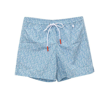 Isaia Blue Polyester Swim Short - Hilstor