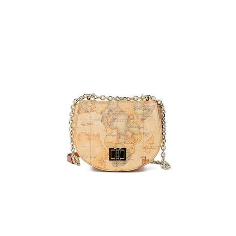 Alviero Martini Prima Classe Beige Leather Handbag - Hilstor
