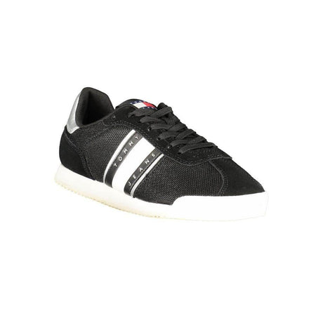 Tommy Hilfiger Black Polyester Women Sneaker - Hilstor