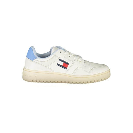 Tommy Hilfiger White Leather Women Sneaker - Hilstor