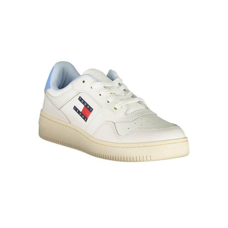 Tommy Hilfiger White Leather Women Sneaker - Hilstor