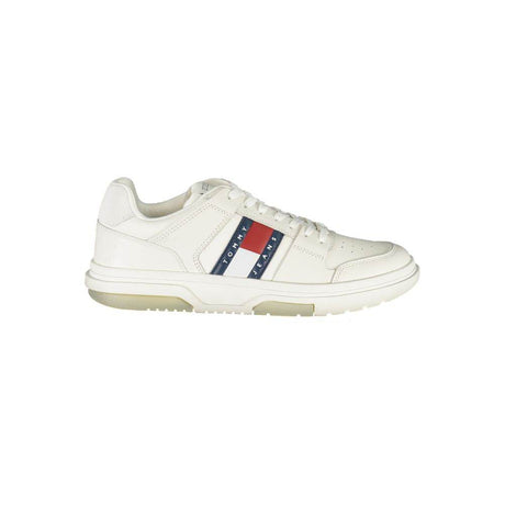 Tommy Hilfiger White Leather Men Sneaker - Hilstor