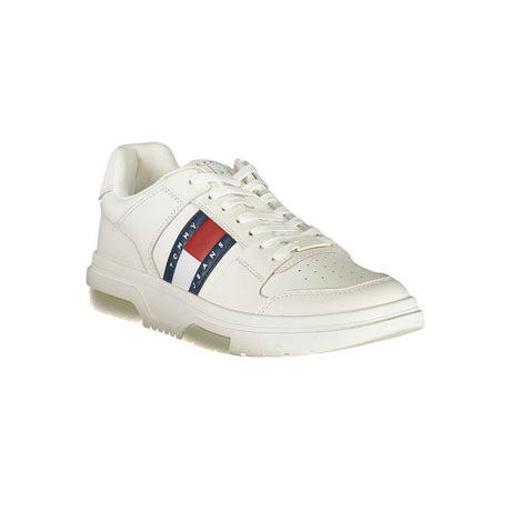Tommy Hilfiger White Leather Men Sneaker - Hilstor
